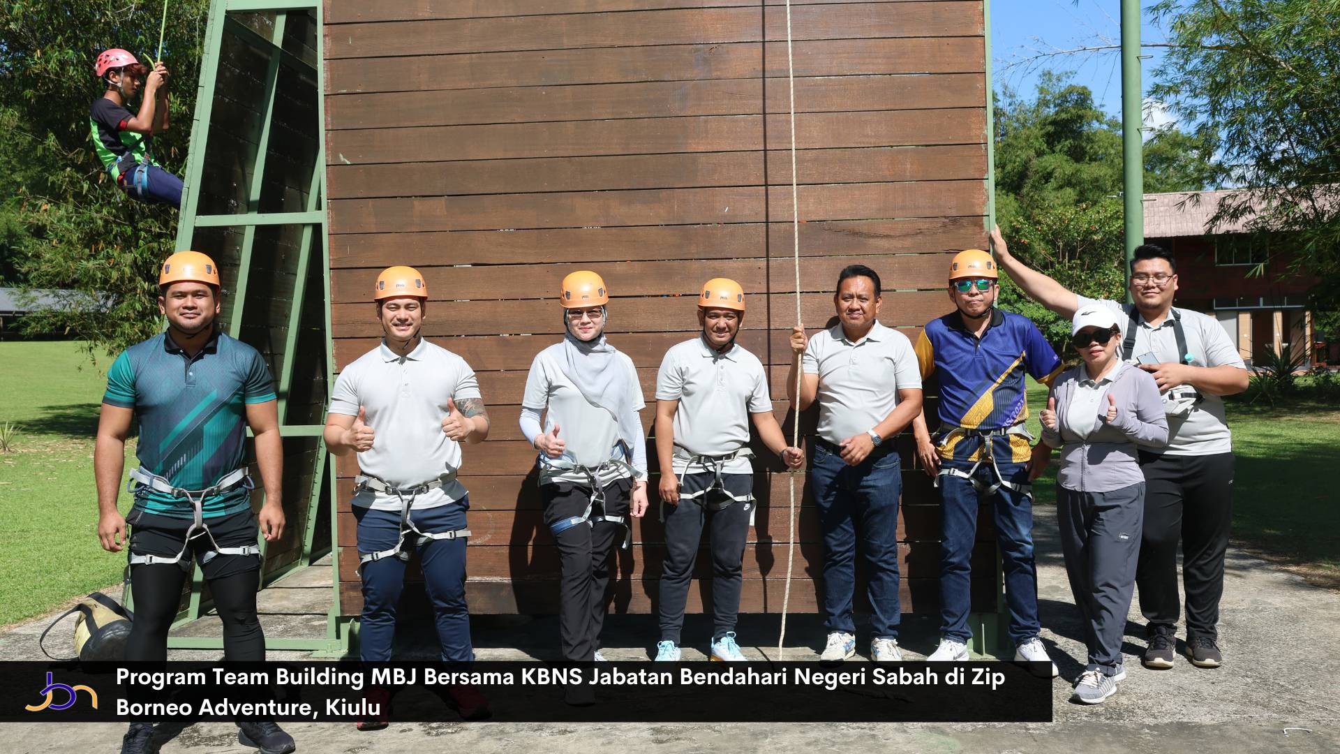 Program Team Building MBJ Bersama KBNS Jabatan Bendahari Negeri Sabah di Zip Borneo Adventure, Kiulu